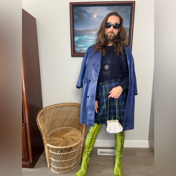 AVAVAV Green Very Slimy Feet Thigh High Boots Size 41 Runway Collection RARE - Picture 3 of 16